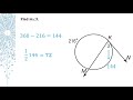 Angles and Arcs in Circles