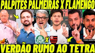 PALPITES PALMEIRAS X FLAMENGO! PALMEIRAS RUMO AO TETRA DA LIBETRADORES!