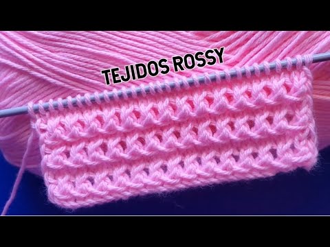 HERMOSO PATRÓN PARA TEJER CHOMPAS CHALECOS SUÉTER A DOS AGUJAS  /TEJIDOS ROSSY 💖 #dosagujas