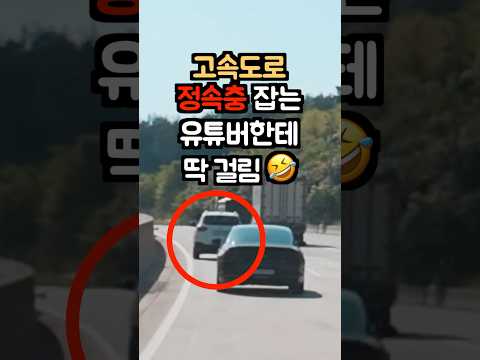 고속도로 정속충 다 때려잡아주는 유튜버 형님(끝까지 보세요. 통쾌상쾌)