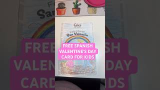 Free Spanish Valentine's Day Card for Kids