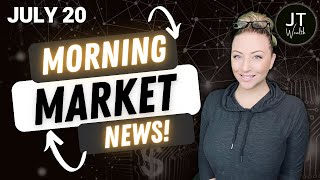 Thursday's Stock Market News! TSLA & NFLX Earnings, GOOGL AI for News, XOM Lithium Plant + More!