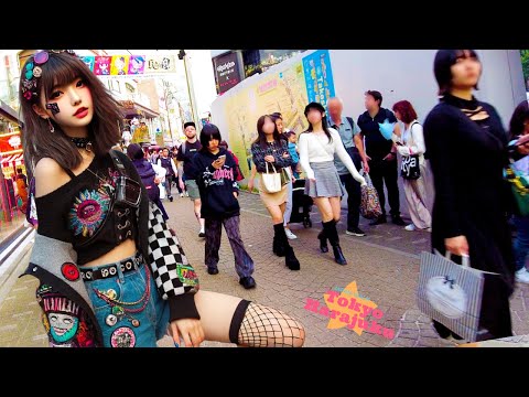 Harajuku Fashion Street🐶Tokyo Digest💖Non-stop 1 hour 4K