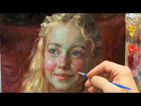 STOP using BROWN in your painting #beginnerpainting #oilpaintingoncanvas