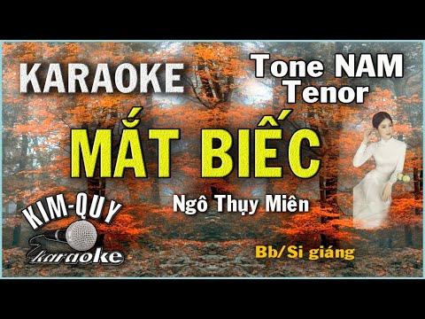 Karaoke MẮT BIẾC (Boston) – Tone NAM Tenor ( Bb/Si giáng ) KIM QUY KARAOKE