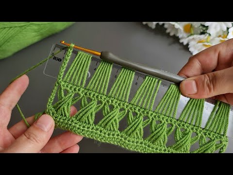 Wow!... 😇 Super Easy Crochet Knitting -Use a ruler and do it now. Tığ İşi Örgü Modeli