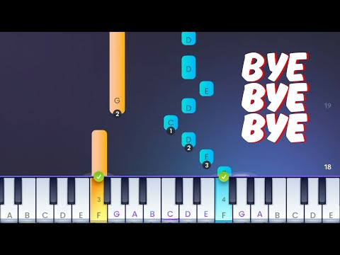 NSYNC - Bye Bye Bye - Easy Piano Tutorial (from the STRIKEY app)