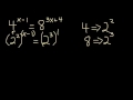 Solving Exponential Equations with Common Bases