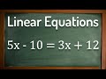 Solving Linear Equations Concepts