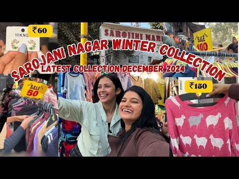 I visited sarojani with my bestie @ManviGoel sarojani nagar market delhi winter collection 2024