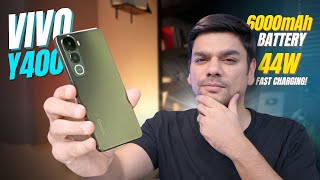 Vivo Y400 Unboxing | 6000mAh, 44W charging, underwater photography? | Rs. 64,999