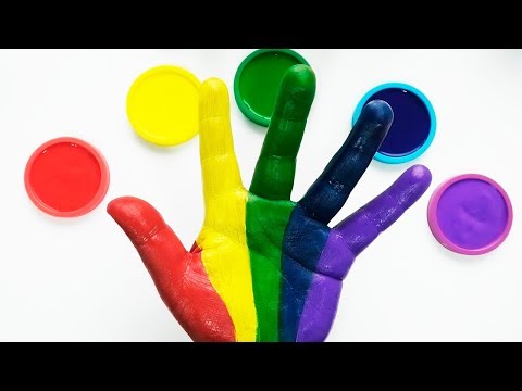 Aprende Los Colores con La Familia Dedos - Canciones Infantiles - Pintando los Dedos / FunKeep