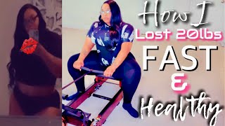 How I lost 20 lbs fast| | KingSmith WM10 Tri-Fold Rowing Machine| weight lost + cooking meals
