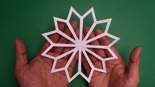 Cách Làm Bông Tuyết Bằng Giấy Cực Dễ | How To Make A Paper Snowflakes