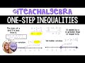 Solving One-Step Inequalities with Addition and Subtraction