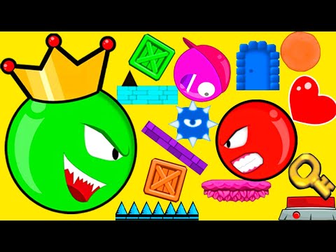 Juegos para Niños - Red Hero Ball Vs Green King Nivel Dificil Episodio #4 - Videos Infantiles