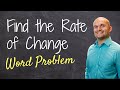 Understanding Rate of Change Concepts