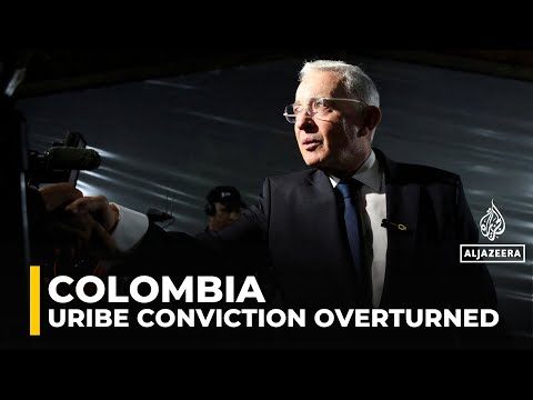 YouTube video thumbnail: Colombia Court Ruling: Former President Alvaro Uribe's Conviction Quashed