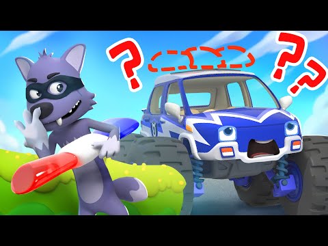 Police Truck Chases Big Bad Wolf | Cars Rescue | Nursery Rhymes & Kids Songs | BabyBus - Cars World