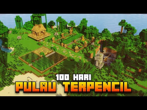 100 Hari Minecraft Pulau Terpencil
