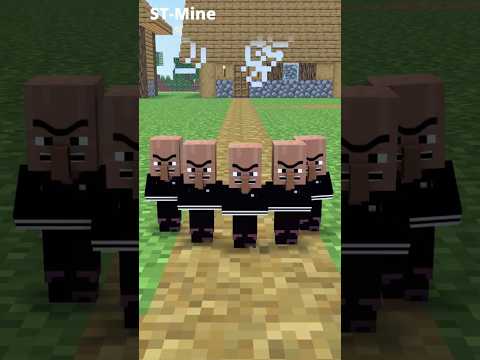 Baby Steve VS Mini Bad Villagers. Rat Potion. #shorts