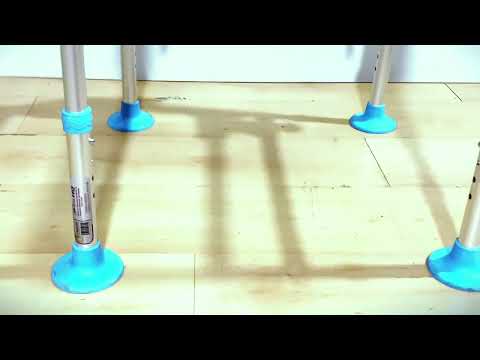  Chasís de Seguridad Bariátrico de Aluminio Reforzado con Brazos, Color Azul