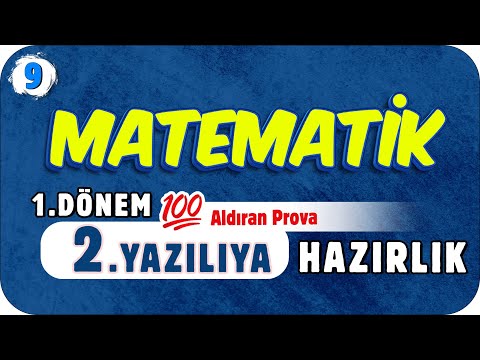 9.Sınıf Matematik 1.Dönem 2.Yazılıya Hazırlık 📑 #2023