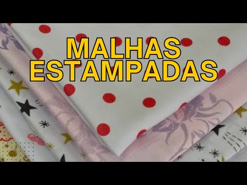 Malha estampada para pijamas, lençol, calcinhas, cuecas...