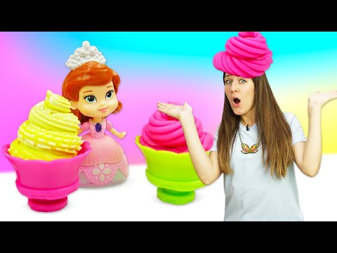 Haciendo helado con plastilina Play Doh. Vídeos de juguetes para niños