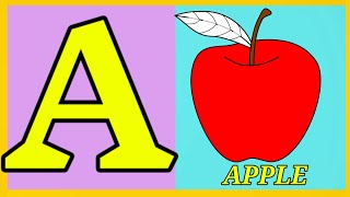 Let's Learn A For Apple, B For Ball | ABCs Song I ABCD Rhymes I ABC Song Nursery Rhymes |  ABC Song