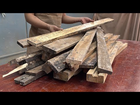 Incredible Wood Project, Talented Young Carpenter Gets Creative With Pallet Wood // Giant King Chair