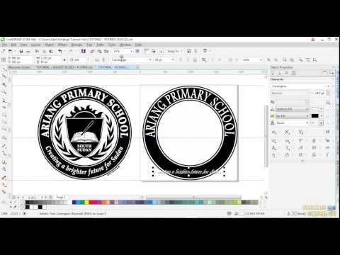 CorelDraw X7- How to design an Amazing Round Logo