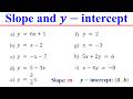 Understanding Y-Intercepts and Slopes