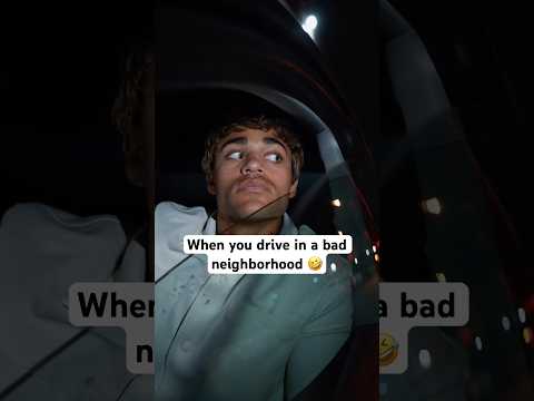 When you drive through a bad neighborhood‼️🤣 #comedyshorts #snl #relatable