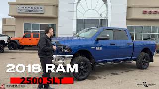 Fresh Arrival! Used 2018 Ram 2500 SLT Crew Cab – Low KMs & Custom Upgrades | Redwater Dodge
