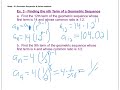 Exploring Geometric Sequences and Series