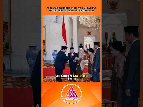 JENDRAL PRABOWO ARAHKAN WAPRES UNTUK MENYALAMI PRESIDEN JOKOWI DULUAN #videoviral #shortvideo #tni