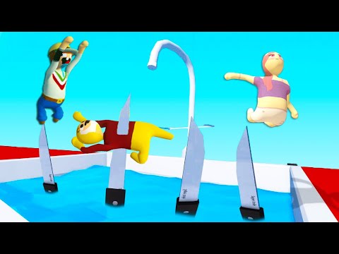 ¡99% IMPOSIBLE PASAR ESTE MAPA DE PLASTILINA! 😱 SILVIO, LINDA Y PANCRACIO en HUMAN FALL FLAT