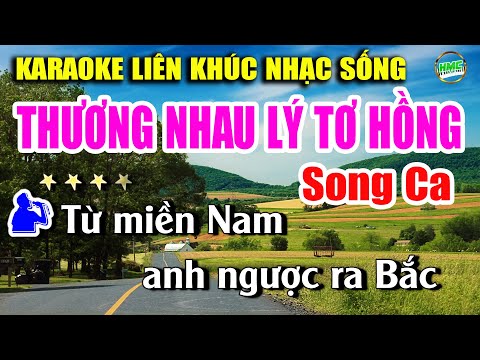 Karaoke Liên Khúc Thương Nhau Lý Tơ Hồng Song Ca Nhạc Sống Dễ Hát | Nhạc Sống Minh Công