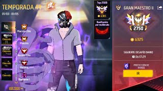 🔴LIVE ON FREE FIRE EN VIVO |  SUBIENDO DE RANGO A GRAN MAESTRO A TOP REGIONAL✔