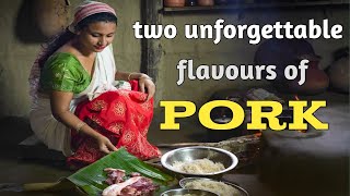 নগা মাহ আৰু মসুন্দৰি পাতৰ লগত গাহৰিৰ মাংস | This is the taste that will always be remembered ।