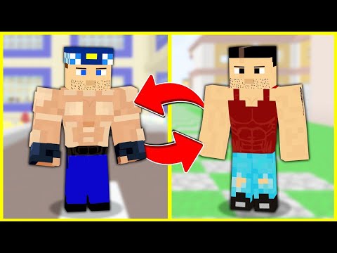 KEREM VE KEMAL 24 SAAT BOYUNCA YER DEĞİŞTİRDİ! 😱 - Minecraft ZENGİN FAKİR HAYATI