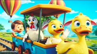 Naik Kereta Api Tut Tut Tut - Lagu Anak Anak Ceria bersama Bebek Ayam