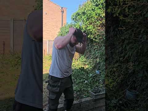 6 hour garden clean in 60 seconds(it's a work in progress) #satisfying #powerwashing #timelapse