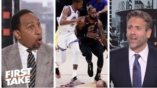 FIRST TAKE | Stephen A.Smith reacts "Would Giannis or Durant replace Lebron James on his throne ?"