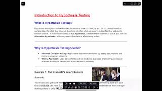 Introduction to Hypothesis Testing