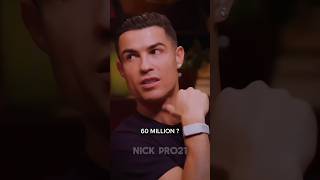 “ 60 MILLION “ - Ronaldo SHOCKED Mr BEAST🥶🔥#cristianoronaldo #mrbeast #mrbeastshorts #football