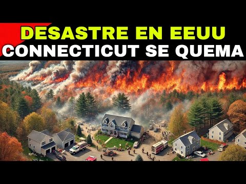 🚨 VORAZ INCENDIO FORESTAL ARRASA CONNECTICUT: BOMBEROS LUCHAN CONTRA LAS LLAMAS 🔥