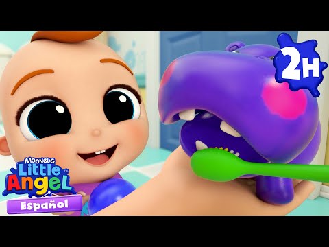 Bebé es importante cepillar tus dientes🦷| Canciones Infantiles con Bebé Juan| Little Angel Español