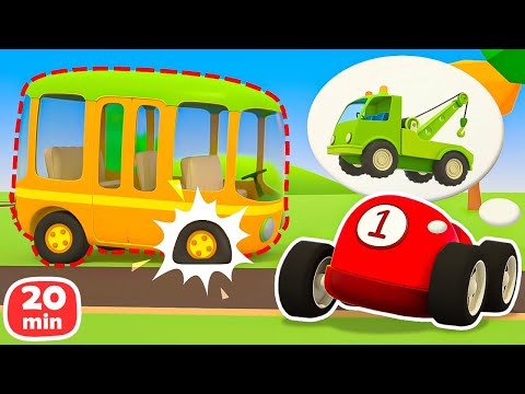 Who will save the day? The crane truck, the evacuator and the manipulator help cars and trucks.